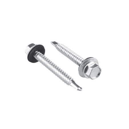 Tornillo - Pija cabeza hexagonal con rondana y punta de broca  #14 x 2