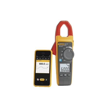 Amperímetro de Gancho RMS 600A Temp MA Capacitancia FlukeConnect