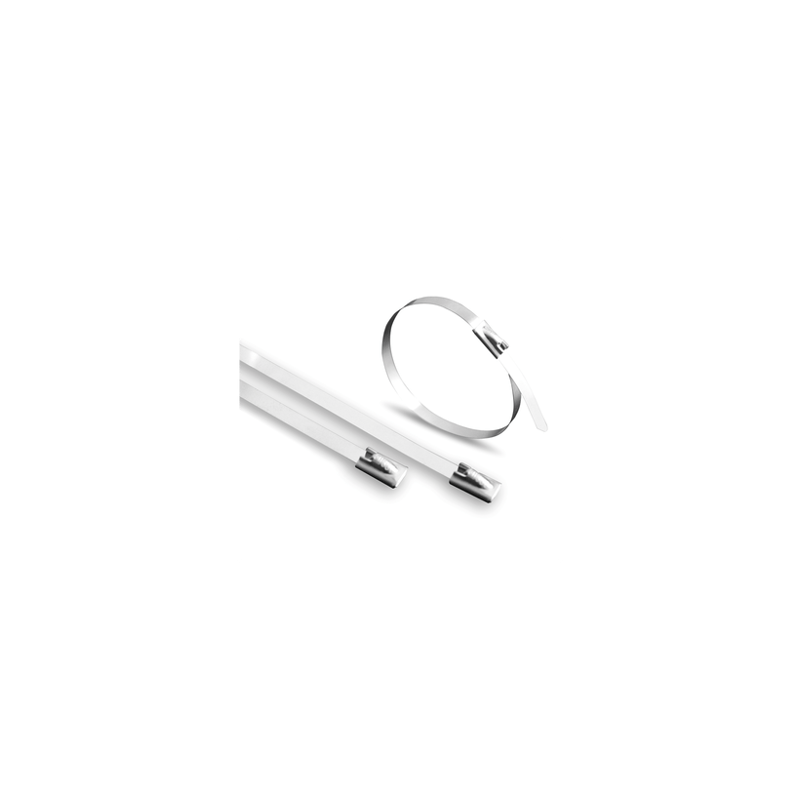 Cincho de Acero Inoxidable, 4.6 x 360 mm  (100pzs) (4100-02000)