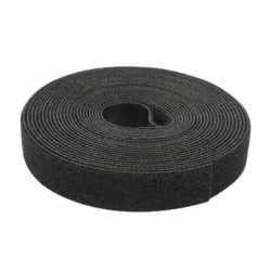 Cinta de Contacto Autoadherente Color Negro / 1.6 cm x 25 metros / Esp