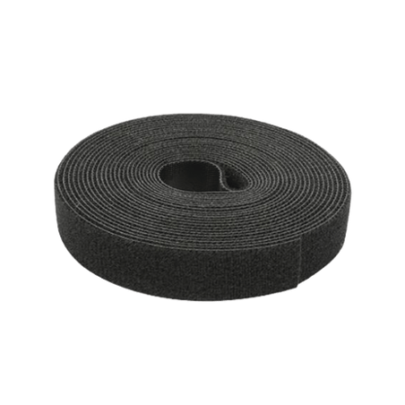 Cinta de Contacto Autoadherente Color Negro / 1.6 cm x 25 metros / Esp