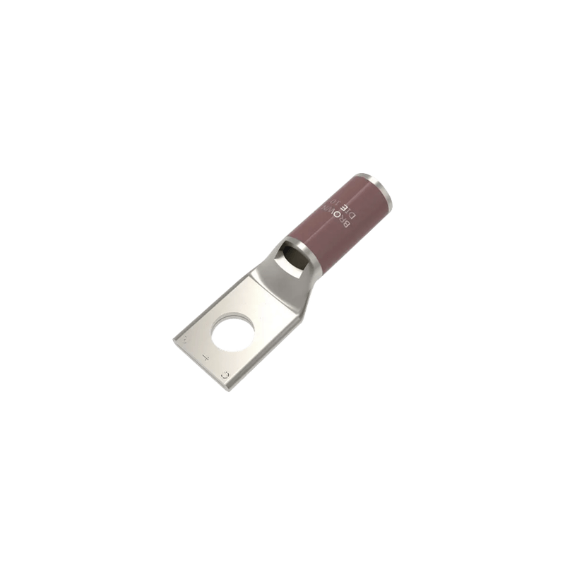 Zapata Terminal de Compresión BURNDY Cañón Corto para Tornillo de 3/8