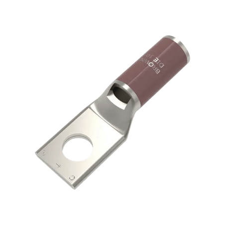 Zapata Terminal de Compresión BURNDY Cañón Corto para Tornillo de 3/8