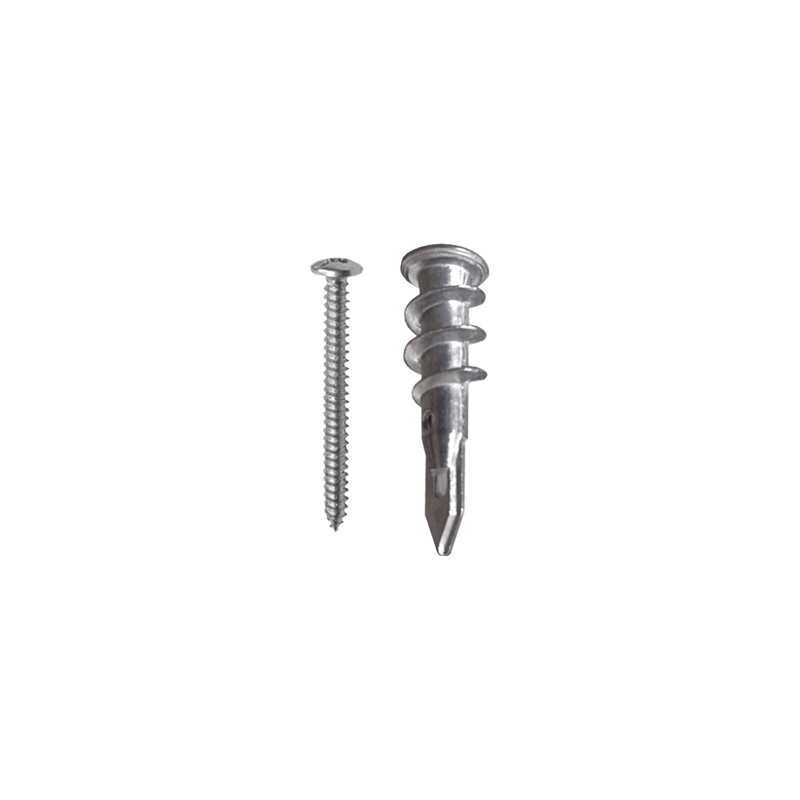 Taquete Métalico TPD Zinc con tornillo 8 x 1 1/4, Ideal para Uso con c