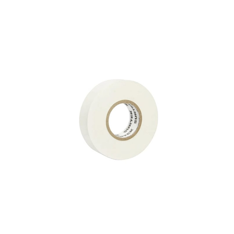 Cinta para aislar color Blanco de 19 mm x  18 metros / Fabricada en PV