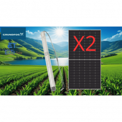 Kit De Bombeo Solar/ Bomba 035Kw / Módulos Solares 610w