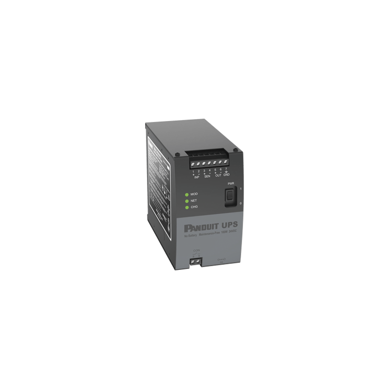 UPS Industrial de 100 Watts, 24 Vcd de Entrada, Instalación en Riel DI