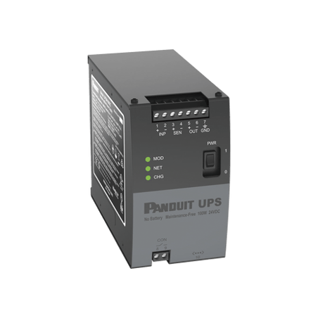 UPS Industrial de 100 Watts, 24 Vcd de Entrada, Instalación en Riel DI