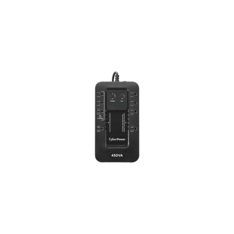 UPS de 450 VA/260 W, Topología Standby con Modo Ahorrador ECO, Entrada