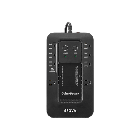 UPS de 450 VA/260 W, Topología Standby con Modo Ahorrador ECO, Entrada