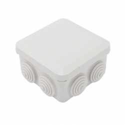Caja Derivación-Conexión de Plástico (89 X 89 X 50 mm) con 7 Glándulas