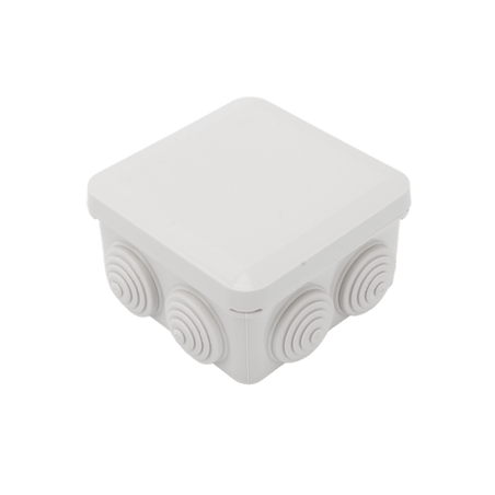 Caja Derivación-Conexión de Plástico (89 X 89 X 50 mm) con 7 Glándulas