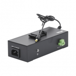 Inyector PoE industrial / Con UPS No-Break / Cuenta con 2 Puertos Giga