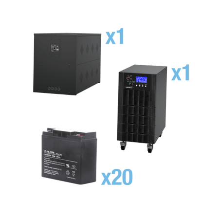 UPS Trifásico de 15 kVA/15 kW, Topología Online Doble Conversión, Volt