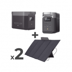 Kit de Estación de Energía Portátil 2048Wh  Batería Externa 2048Wh  2