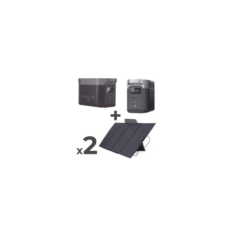 Kit de Estación de Energía Portátil 2048Wh  Batería Externa 2048Wh  2
