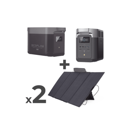 Kit de Estación de Energía Portátil 2048Wh  Batería Externa 2048Wh  2