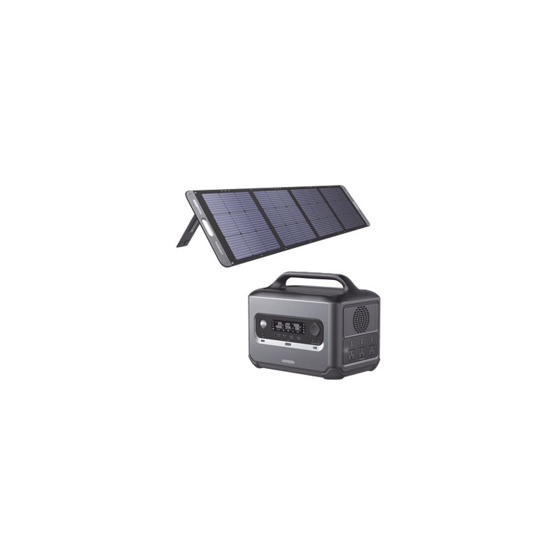 Kit de Estación de Energía Portátil 1200W (1024Wh)  Panel Solar Plegab