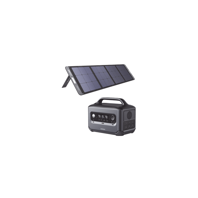 Kit de Estación de Energía Portátil 600W (680Wh)  Panel Solar Plegable