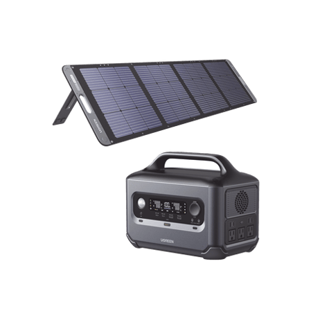 Kit de Estación de Energía Portátil 600W (680Wh)  Panel Solar Plegable