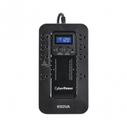 UPS de 650 VA/390 W, Topología Standby con Modo Ahorrador ECO, Entrada