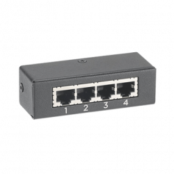 HUB de 4 Puertos, Para Conexión de 3 Sensores Adicionales a PDUs y UPS