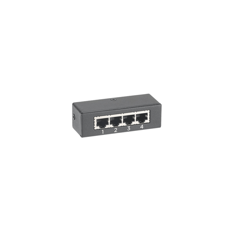 HUB de 4 Puertos, Para Conexión de 3 Sensores Adicionales a PDUs y UPS