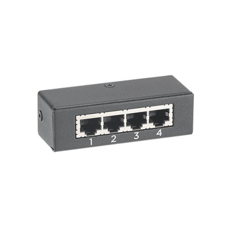 HUB de 4 Puertos, Para Conexión de 3 Sensores Adicionales a PDUs y UPS