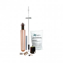 Kit de Pararrayo para Torre o Poste tipo Dipolo Corona con Electrodo y