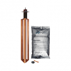 Kit de Puesta a Tierra de 100 Amperes con Electrodo, Filtro y Compuest