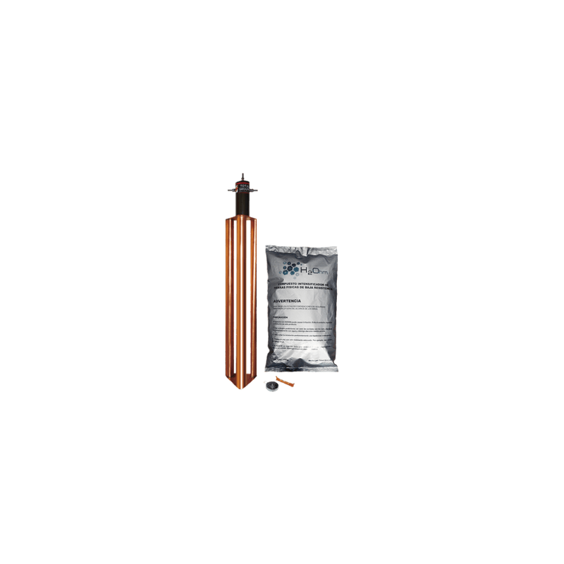 Kit de Puesta a Tierra de 100 Amperes con Electrodo, Filtro y Compuest