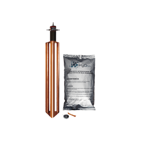 Kit de Puesta a Tierra de 100 Amperes con Electrodo, Filtro y Compuest