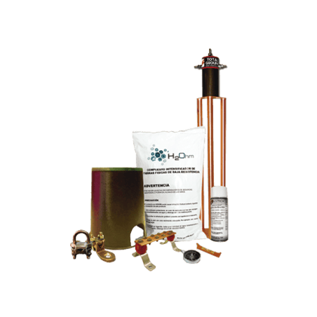 Kit de Tierra Física con Electrodo TG100AB y accesorios de instalación