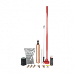 Kit Pararrayo con Accesorios para Protección de Diámetro de 80 m.