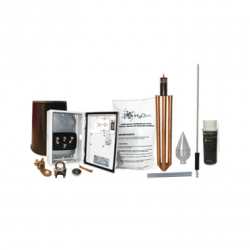 Kit Pararrayo con Punta en Acero Inoxidable con Accesorios de Instalac