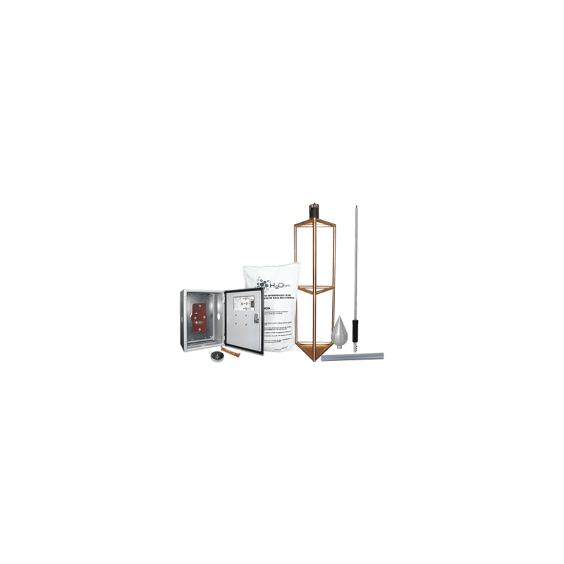 Kit de Pararrayo con Punta con Diámetro de Protección de 300 metros.