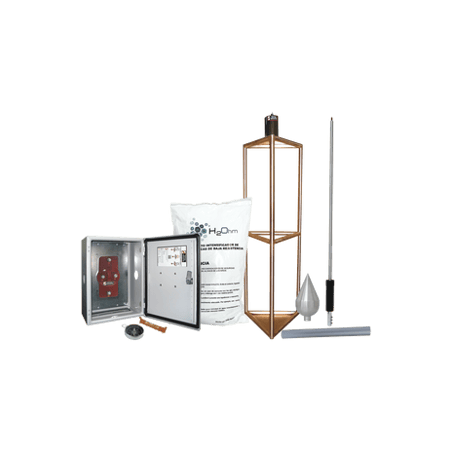 Kit de Pararrayo con Punta con Diámetro de Protección de 300 metros.