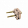 Conector de Varilla 5/8 a Cable Calibre 4  a 3/0 AWG.