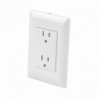 Contacto Inteligente de Pared Doble 120, 15A, con Supresor de Picos Ti