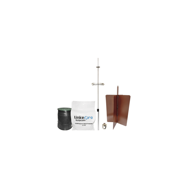 Kit pararrayo LinkedPro básico. Ideal para la protección de mástiles y