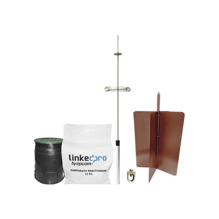 Kit pararrayo LinkedPro básico. Ideal para la protección de mástiles y