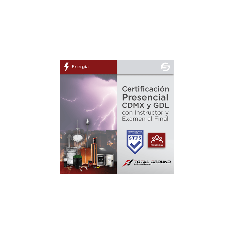 Certificación Oficial en Tierras Físicas y Pararrayos Total Ground par