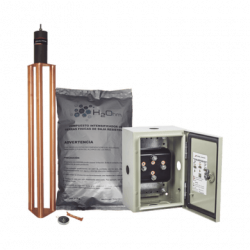 Kit de puesta a tierra de 70 A con Electrodo, Filtro, Acoplador y Comp