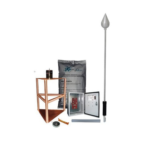 Kit de Pararrayo con Punta con Diámetro de Protección de 200 metros.