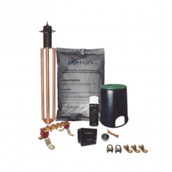 Kit de Tierra Física con Electrodo Magnetoactivo de 45 AMP Y Supresor