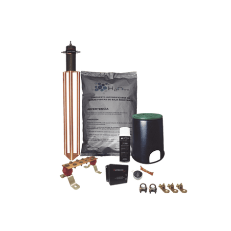 Kit de Tierra Física con Electrodo Magnetoactivo de 45 AMP Y Supresor