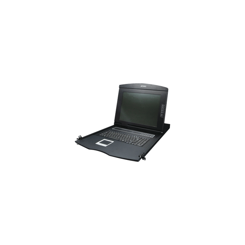 Switch KVM con Monitor de 17con Teclado y Trackpad para Rack de 1U de