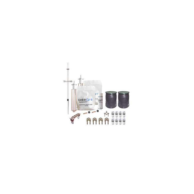 Kit Pararrayo  LINKEDPRO con Accesorios de Instalación en Torre de Has