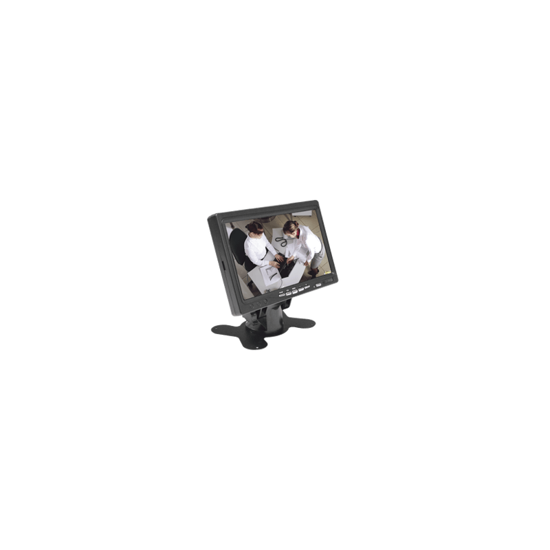 Monitor 7 TFT-LCD ideal para colocar en vehículos o DVR/NVR.  Entradas