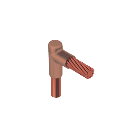 Molde para Soldadura Exotermica Tipo L, tope varilla 5/8 In a Cable 2/